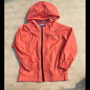 Salmon rain coat